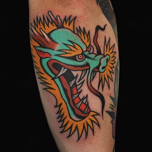 Morgan JC  Tattoo Artist Neon Dragon Tattoo  Cedar Rapids IA