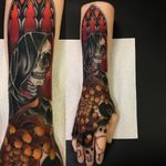 Silicone hand tattoo by Daryl Watson #DarylWatson #100hands #thingsandink #exhibition #tattooexhibition