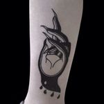 Tattoo by Helen Hitori #blackwork #hand #HelenHitori