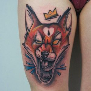 Sketch Style Fox Tattoo by Damian Thür @MrCoffee85 #DamianThür #Sketchstyle #sketchstyletattoo #Fox