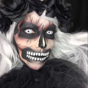 Skeleton by Kat (via IG-luvekat) #mua #makeupartist #halloween #spooky #halloween #KatMUA #skeleton