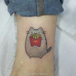 Even Pusheen loves McDonalds. By Marie Terry (via IG -- marieterry_tattooartist) #Pusheen #mcdonalds #mcdonaldstattoo