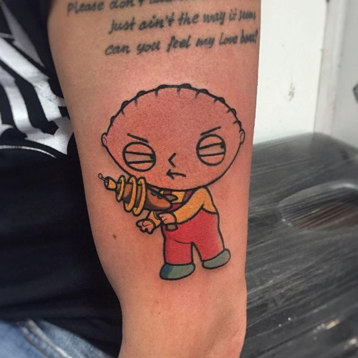 Tattoo uploaded by Rebecca • Stewie Griffin tattoo by Linda Iacono 