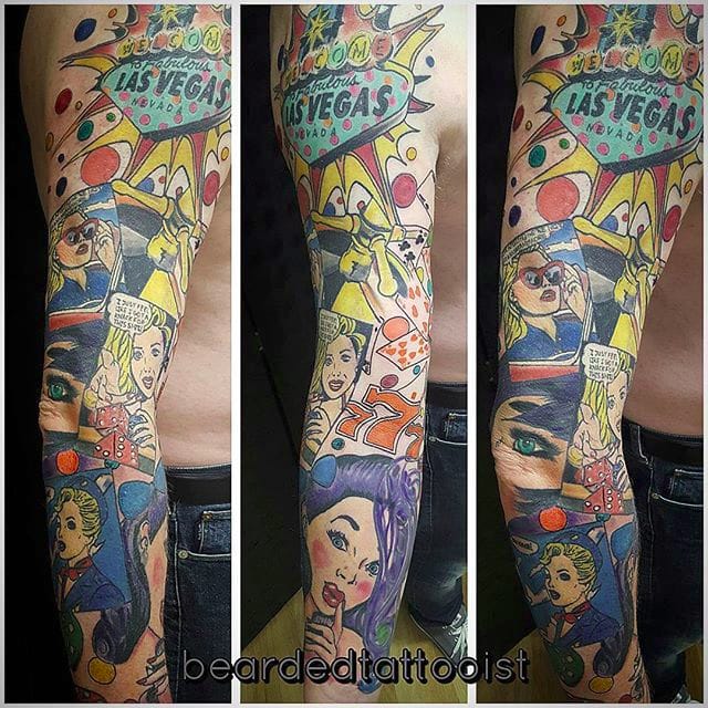 Pop Art Tattoo Sleeve