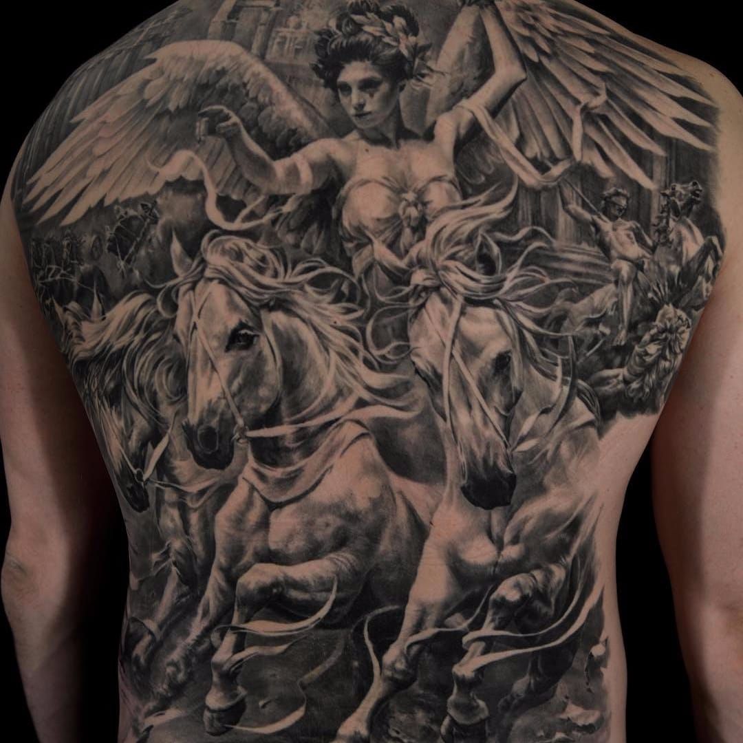 Tattoo Of Winged Victory Of Samothrace  TATTOOGOTO