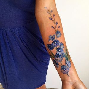 Tiny blues by Amanda Wachob (via IG-amandawachob) #flowers #floral #watercolor #color #illustrative #AmandaWachob