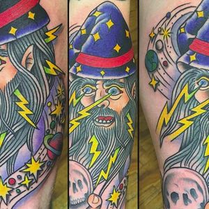 Wizard sleeve by Brian Manos (via IG --  brianmanos) #BrianManos #wizard #sleeve #wizardsleeve #wizardsleevetattoo