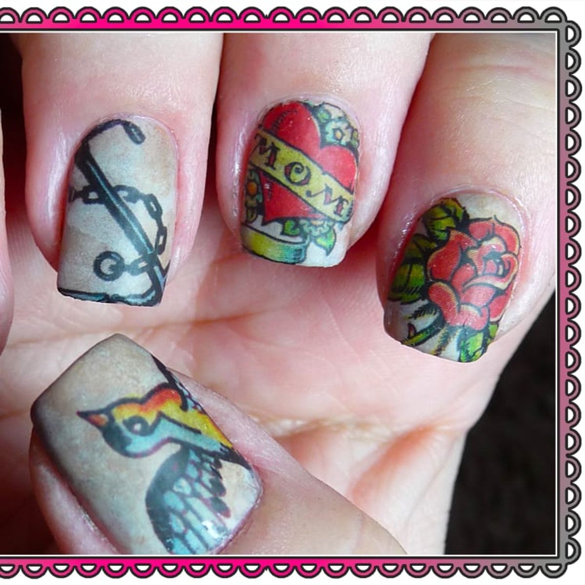 Tattoo uploaded by minerva • Nail Tattoo Art by Gnarly Nails 
