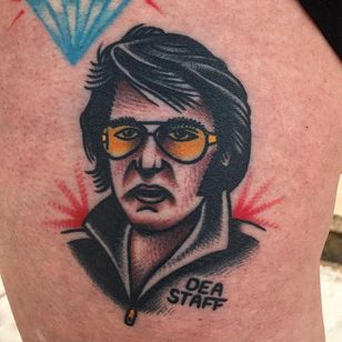Tatuaje de Elvis por Alex Zampirri