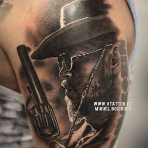 Django Tattoo by Miguel Bohigues #DjangoUnchained #Tarantino #Movies #Portrait #MiguelBohigues