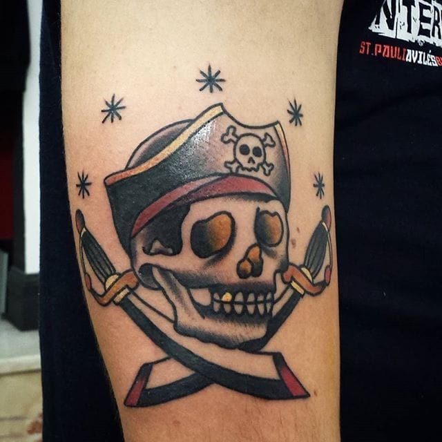Aggregate 72 jolly roger flag tattoo best  incdgdbentre