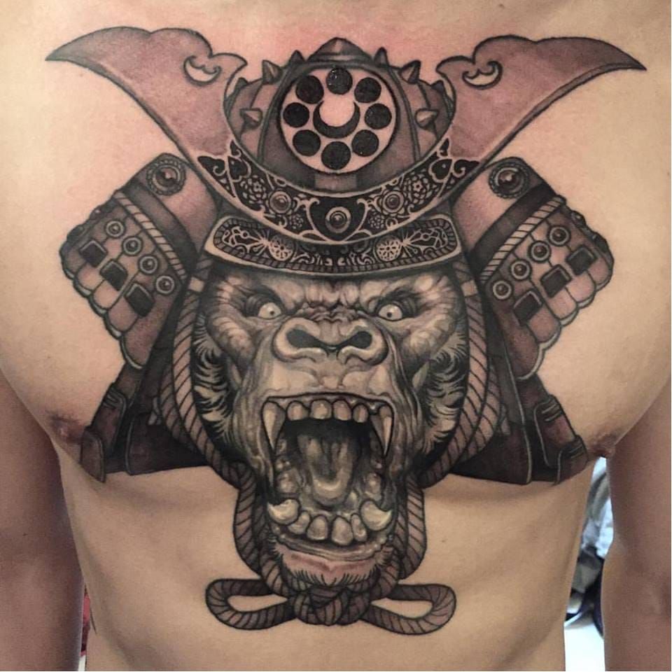 100 Unique Gorilla Tattoos Youll Need to See  Tattoo Me Now