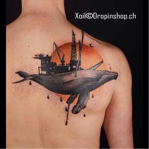 Graphic tattoo by Xoil #whale #graphic #Xoil
