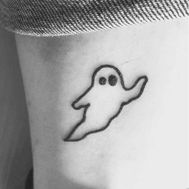 Small Ghost Temporary Tattoo - Etsy