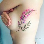 Flowers and LEaves Tattoo by Pis Saro @Pissaro_tattoo #PisSaro #PisSaroTattoo #Nature #Watercolor #Naturetattoo #Watercolortattoo #Botanical #Botanicaltattoo #Crimea #Russia