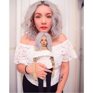 Tattooed doll by Christina Tselykovskaya for ninjaliiz on Instagram. #ChristinaTselykovskaya #KristinaTselykovskaya #Rockanddoll #tattooeddolls #craft #art #doll