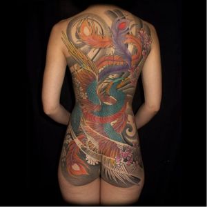 Backpiece made by Tin-Tin #TinTin #TinTinTatouages #japanese #Paris #France #tattooartist #tattooshop