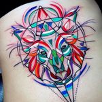 Wolf Tattoo by Sebastian Barone #wolf #wolftattoo #abstractwolf #abstract #abstracttattoo #abstracttattoos #cubism #cubismtattoo #cubismtattoos #abstractcubism #SebastianBarone