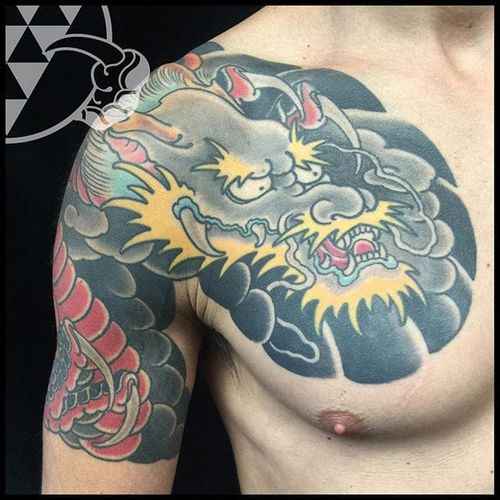 Tattoo Uploaded By Stacie Mayer Healed Japanese Dragon Tattoo By Rhys Gordon Japanese Traditionaljapanese Dragon Rhysgordon 2423 Tattoodo