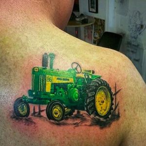 John Deere tractor by Jay Bielik (via IG -- jay_bielik_art) #jaybielik