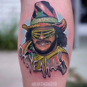 Randy Savage Tattoo by Jonathan Penchoff #randysavage #randysavagetattoo #machomanrandysavage #wrestlingtattoo #wrestling #portrait #superstar #wwe #wwetattoos #sports #JonathanPenchoff