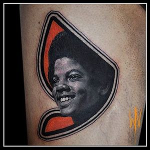 Neo LowBrow tattoo by William Nascimento  #michaeljackson #orange #realism #jacksonfive #WilliamNascimento #neolowbrow
