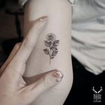 Tiny single blossom via @zihwa_tattooer #zihwa #reindeerink #floral #feminine