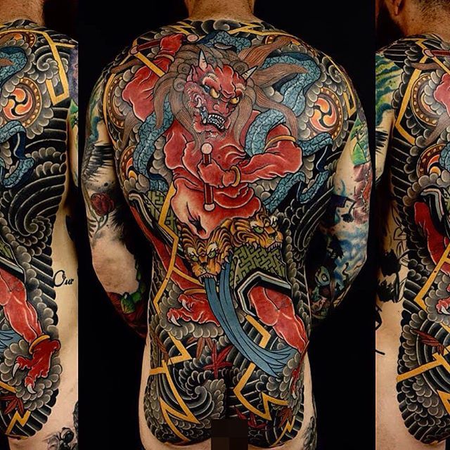 Raijin  Fujin Full Sleeve Tattoo  Session 14  Please fee  Flickr