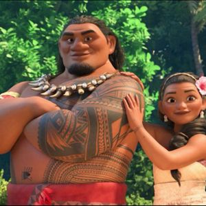 Chief Tui and Sina, Moana's father and mother, in Disney's new film. #animation #Disney #Moana