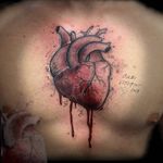 #GabiVitorino #brasil #brazil #brazilianartist #TatuadorasDoBrasil #aquarela #watercolor #coração #heart #anatomicalheart #coraçãoanatomico #pontilhismo #dotwork