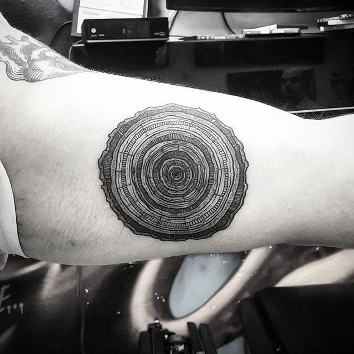 Tattoo uploaded by Robert Davies • Tree Ring Tattoo by Thomas Eckeard # ...