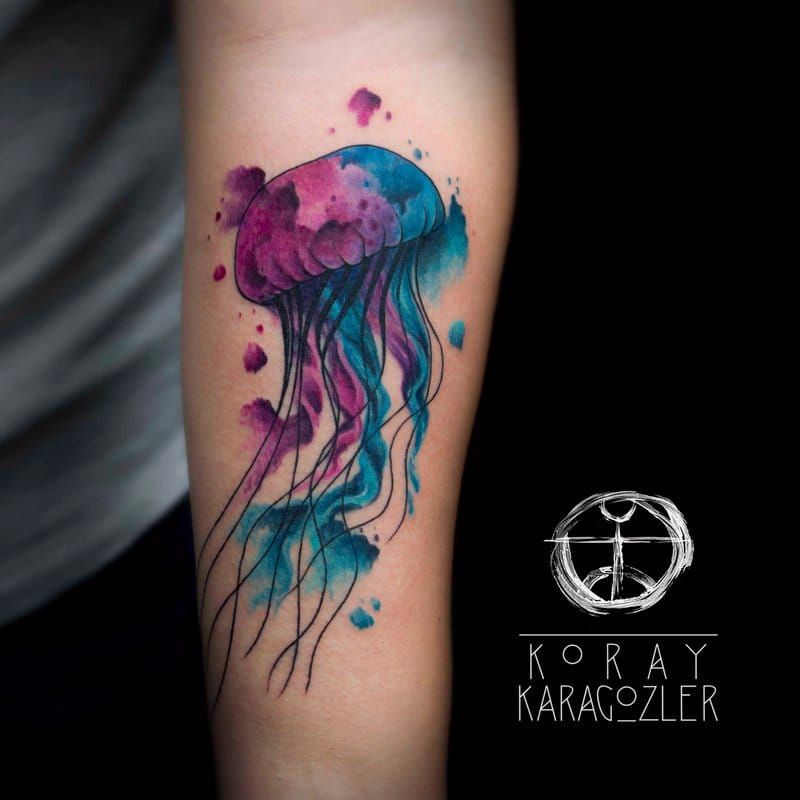 5 Monkeys Tattoo  Watercolor jellyfish tattoo by mike  wildlyinappropriate  Facebook