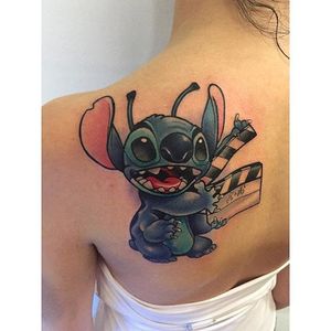 Stitch tattoo by Linda Lacono. #liloandstitch #disney #film #stitchtattoo #stitch