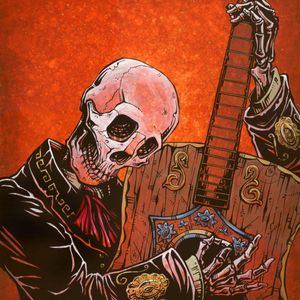 Skeleton Guitarist by David Lozeau #mariachi #mariachiskeleton #mariachiskull #dayofthedead #diademuertos #mexico #mexican