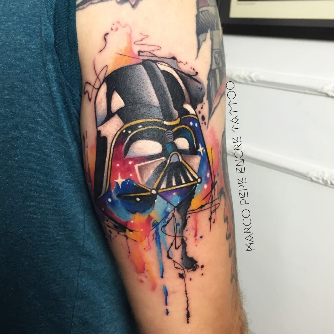 American Art Tattoo Studio  Traditional Lord Vader done by Clint today   Facebook