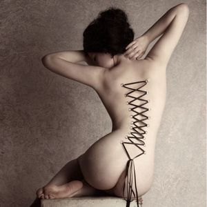 Body modification is an art form. Check out this multiple body piercing also known as corset piercing. #corset #piercing