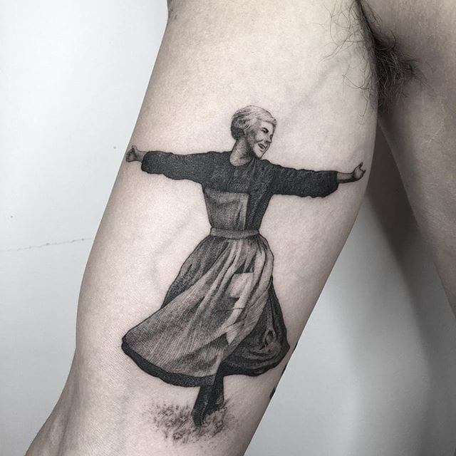 Breaking the Sound of Music tattoo