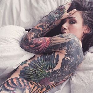 Tattoo artist Michelle Maron (via IG-michellemaron) #babe #tattooedgirl #tattoomodel #tattooartist #model #wcw #michellemaron
