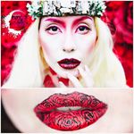 Roses Lip Art by @Ryankellymua #Lipart #Makeupart #Makeup #Ryankellymua #Red #Roses