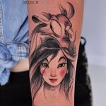 Mulan tattoo by Camila Deduch. #CamilaDeduch #mulan #disney #disneyprincess #chinese #sketch #waltdisney