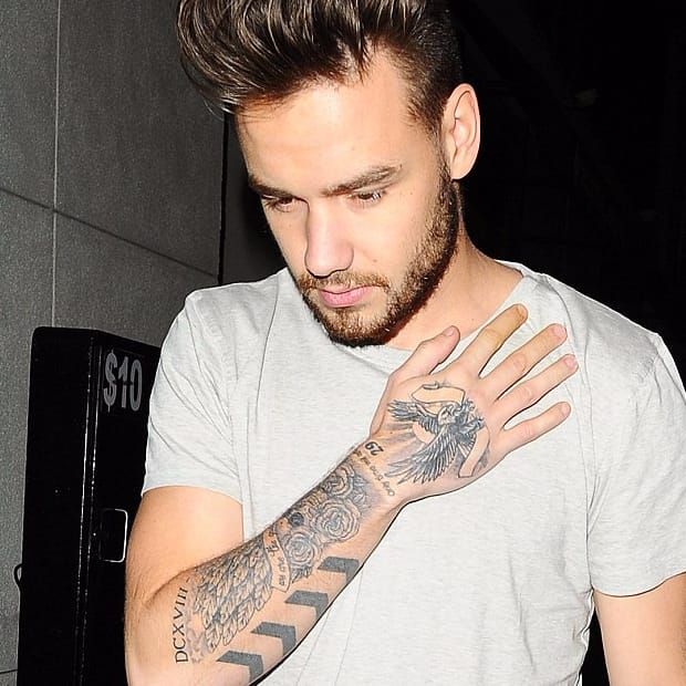 One Direction Member Liam Shows Off New Tattoo • Tattoodo