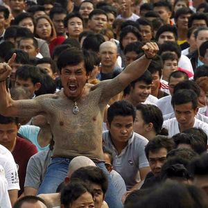 Photo courtesy of Reuters, EPA photos. #Bangkok #Thai #Thailand #culture #world #diversity #tattoofestival