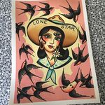 Lone Star Lady by Jaclyn Rehe (via IG-jaclynrehe) #americantraditional #cowgirl #texas #flash #flashart #flashfriday #color #JaclynRehe #ChapelTattoo