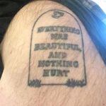 One of our editors' tattoo of a quote from Kurt Vonnegut's Slaughterhouse Five. #bookrecommendations #DurangoPublicLibrary #librarians #literature #tattoopromotion