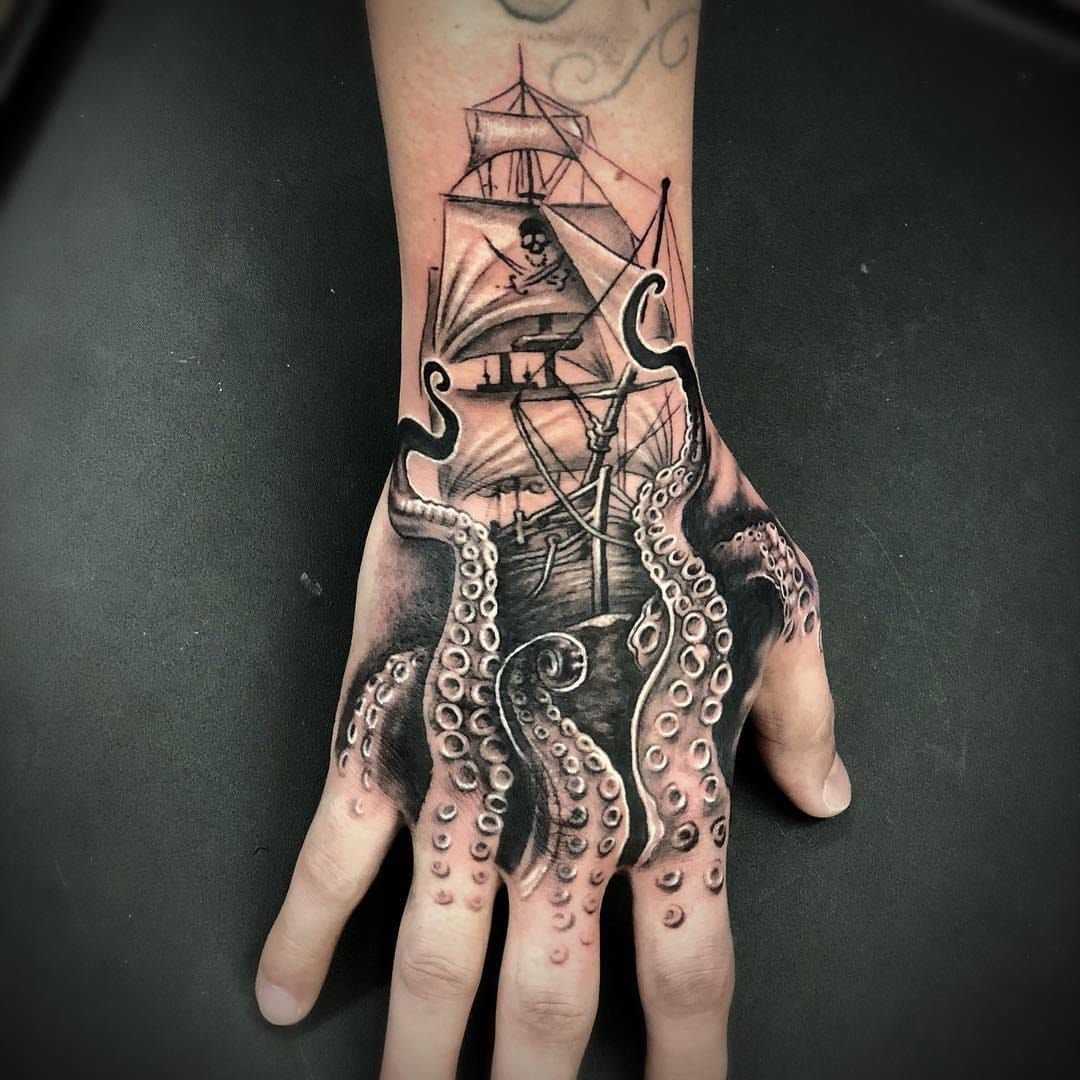 Discover more than 66 pirate ship tattoo designs  thtantai2