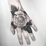 Rose Tattoo by Nathan Kostechko #rose #rosetattoo #blackandgreyrose #blackandgrey #blackandgreytattoo #blackandgreytattoos #fineline #finelinetattoo #blackwork #detailed #NathanKostechko