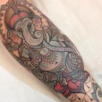 Ganesha tattoo by Dawnii Fantana. #Disney #cute #girly #kawaii #ganesha #elephant