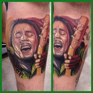 A color portrait of good old Bob Marley by Steve Wimmer (IG—stevewimmer). #BobMarley #celebrities #musicians #portraiture #realism #SteveWimmer