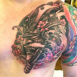 Samurai tattoo by Elvin Yong #ElvinYong #asian #contemporary #newschool #samurai