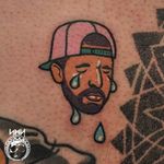 Drake tattoo by Scott M. Harrison. #drake #music #rapper #celebrity #fan